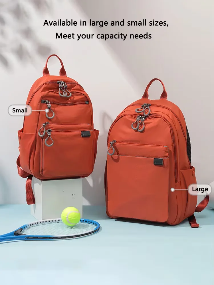 【MUCENT】 FLENNE 2 POCKET NYLON BIG BACKPACK UNISEX Fouvor Women's Backpack 2025 New Casual Large Capacity