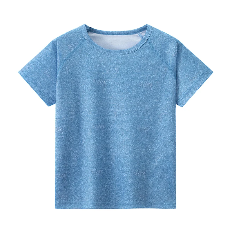 1/4/5 Piece Set For Children To Teenagers Multi Size Casual Sports Short Sleeved 120-170 Comfortable T-shirt For Boys And Girls 4