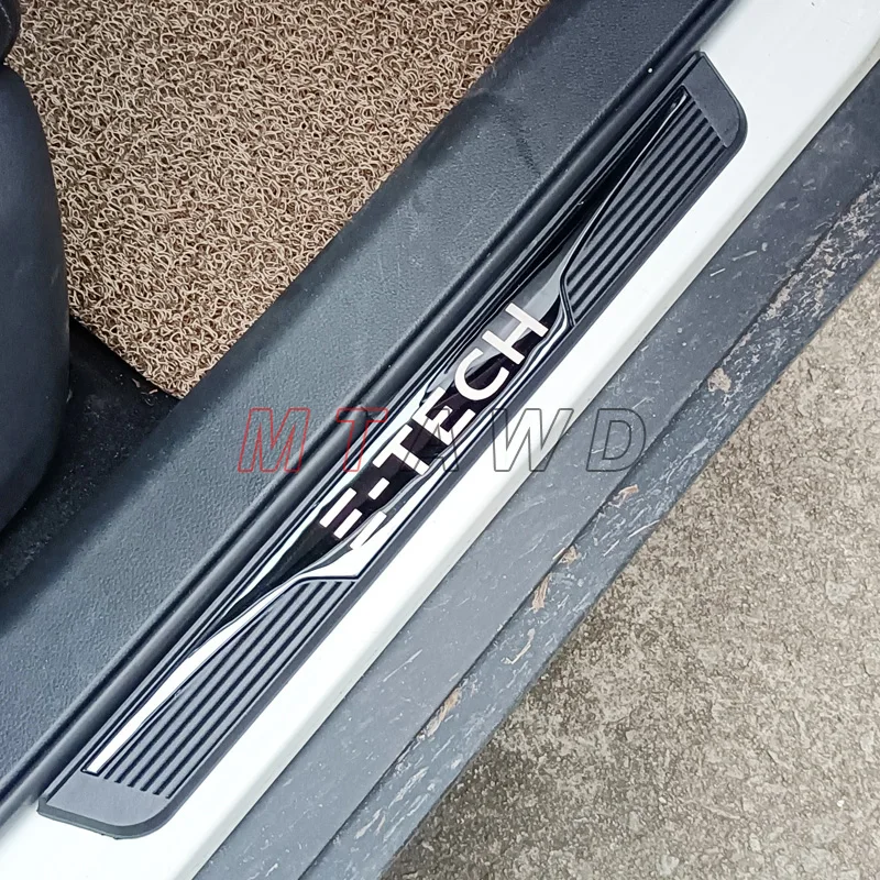쉐보레 쉐보레 블레이저 EV E-TECH 액세서리 2024 스테인레스 크롬 자동차 문짝 씰 스커프 플레이트 가드 페달 보호대 스타일링