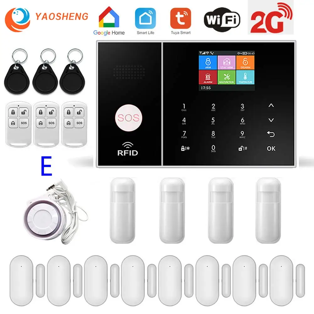 

Система охранной сигнализации с датчиком движения, Wi-Fi, GSM/2G