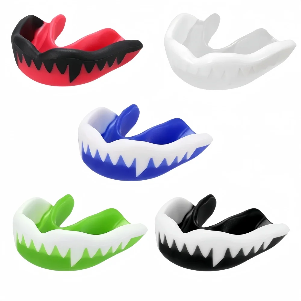 Mouth Guard Boxing Gum Shield with Storage Box MMA Martial Arts Mouth Guard for Football Wrestling Hockey Lacrosse Boxing