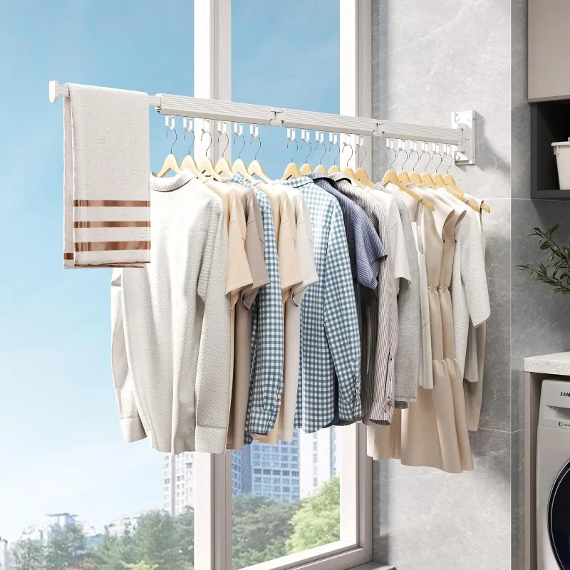 Collapsible Drying Racks for Laundry,Clothes Drying Rack Wall Mounted,Laundry Drying Rack Wall Mount,Drying Rack Clothing 6