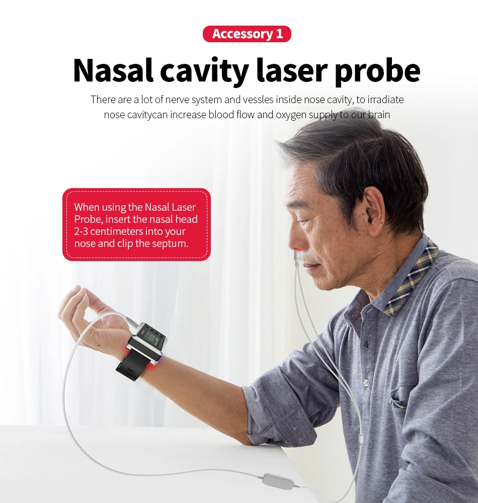 Suyzeko LED Laser Therapy Watch Smart Infrared Therapy Device for Blood Circulation,Sleep Improvement,Pain Relief,Health Care