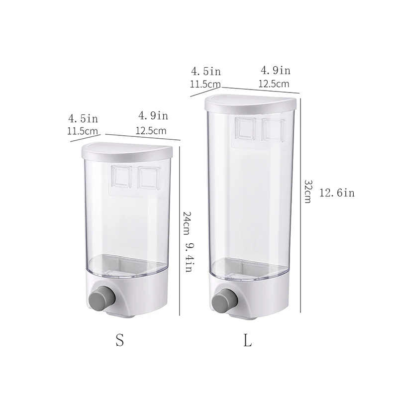 1pc Grain Storage Box Kitchen Wall-mounted Grain Storage Tank Bean Sealing Tank Cereal Dispenser storage box kitchen storage box food storage container food storage box rice storage box egg storage container food storage can food storage pots seasoning storage container pickle storage container