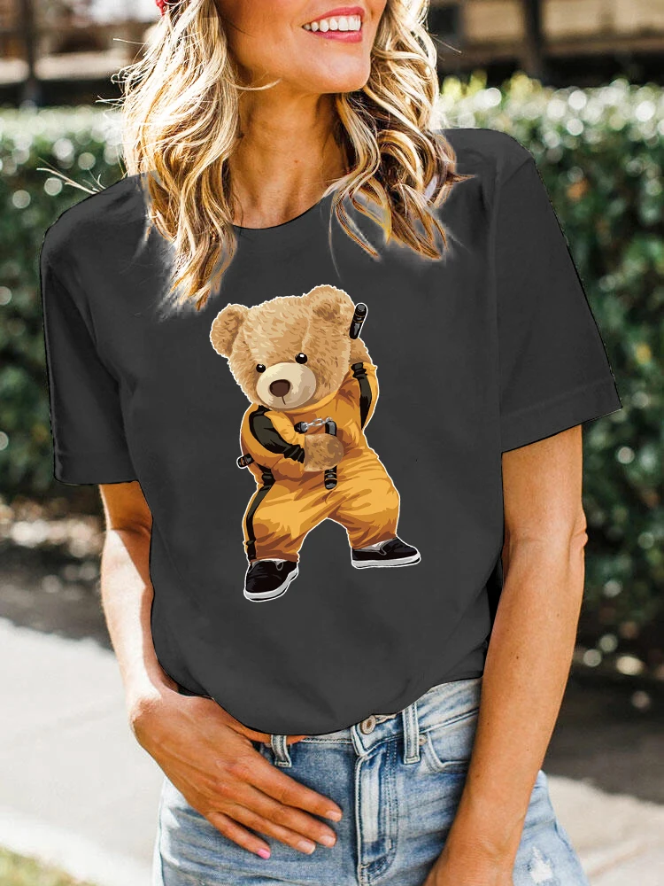 

Women Print Funny Short Sleeve Clothing Summer Clothes Tops Female Fashion O-Neck T-Shirts Shirt Female Cartoon Graphic Tshirts