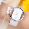 2pcs Set Luxury Women Bracelet Quartz Watches For Women Leather Watch Ladies Sports Dress Wrist Watch Clock Relogio Feminino 2