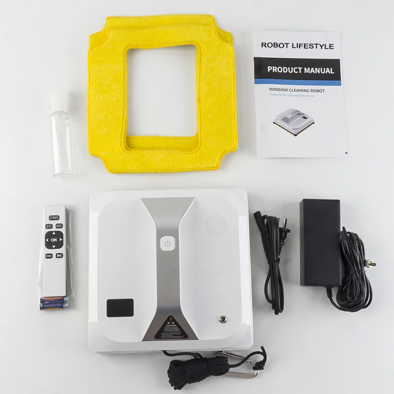 Automatic Window Robot Cleaner Smart Robotic Window Washer High Suction 3000Pa Glass Washing Wiper Remote Control Home Appliance