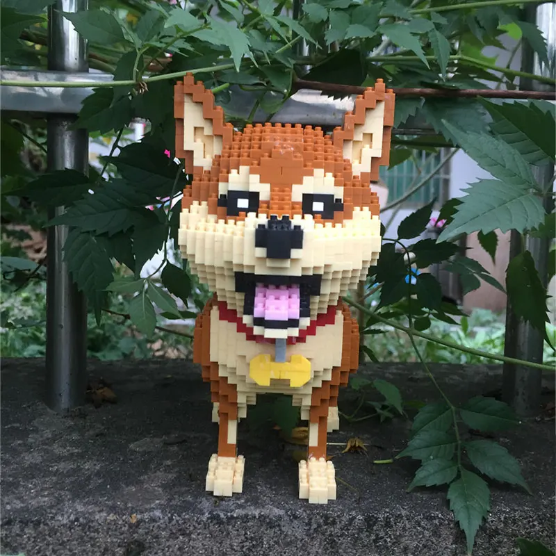 

3D Cute Animal Diamond Mini Building Blocks Animal Toy Bag Building Blocks Dog Cat Creative Animal Series for Children Gifts