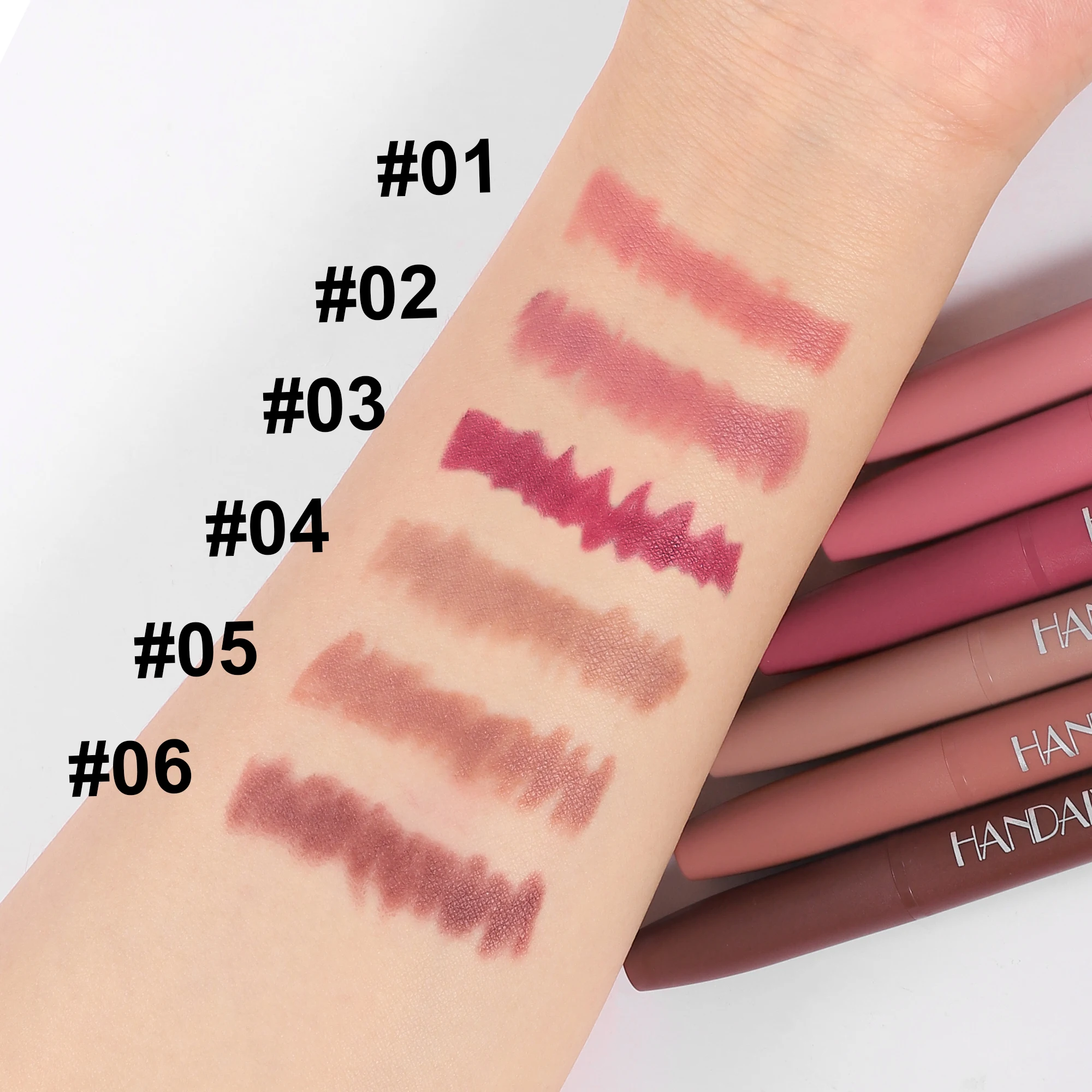 HANDAIYAN Matte Lip Crayon velvet Lipstick Waterproof Creamy Touch High Pigment Long lasting Lipsticks lipstick set lipstick pencil