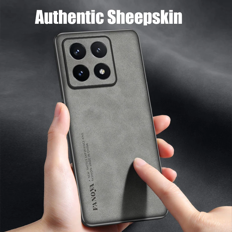 Leather TPU Soft Bumper Protective Phone Case with Lens Protection