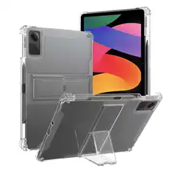 Premium TPU Tablet Case with Stand and Pencil Holder - Airbag Protection for Redmi Pad SE 2023 (Clear)