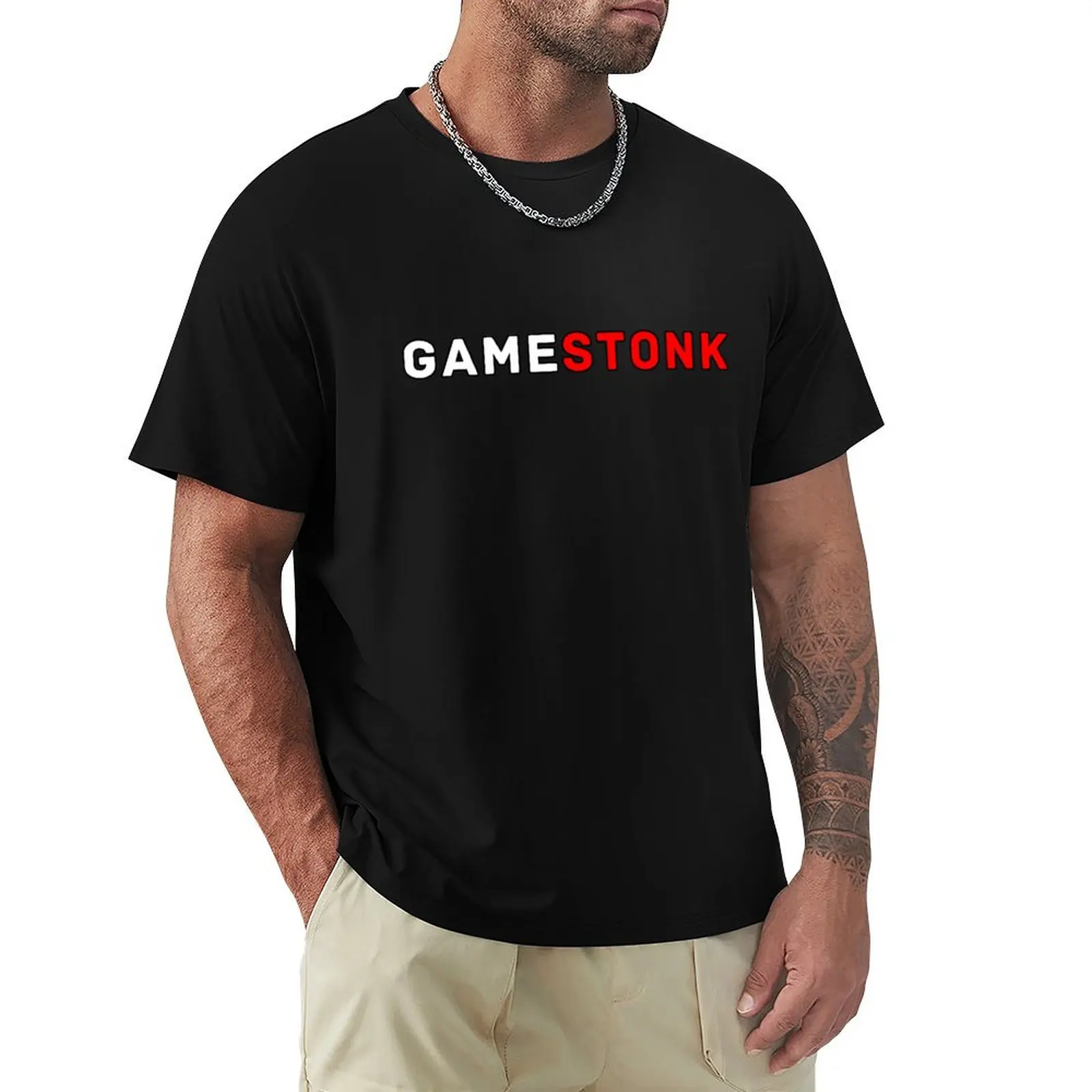 Game Stonk T-Shirt plus size tops anime figures anime t shirts plain white t shirts men