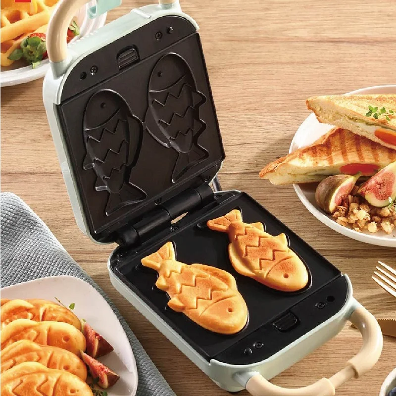 650W Electric Sandwich Maker Multifunctional Fast Breakfast Maker Home Takoyaki Pancake Waffle Maker Toaster Cooking Tool 220V 4