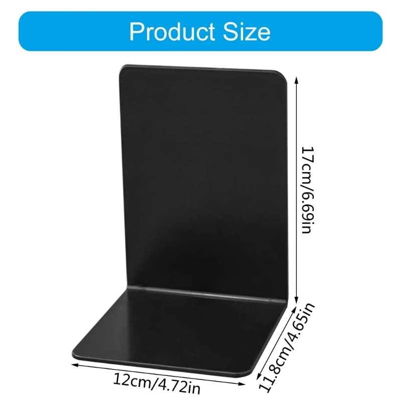 Simple Bookends L-Shaped Bookends Book Stoppers Desk Bookshelf Book Holders Shelf End for Library Bedroom book holder book organizer