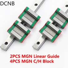 

CNC 3D Printer Parts 4PCS MGN Slide Block MGN7/9/12/15 C or H Cooperate 2PCS MGN Miniature Linear Rail Length 100-1000mm