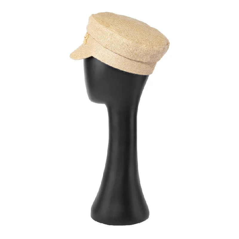 Women Newsboy Cap Woven Straw Large Head Circumference cotton newsboy cap