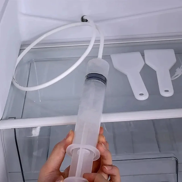 Dissolvant de bouchons de trou de vidange de réfrigérateur, brosse de trou de réfrigérateur, nettoyeur de sortie d'eau pour le nettoyage ménager, outils de nettoyage de drague 5/6 pièces 1