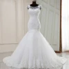 Customized Mermaid Women Wedding Dresses Appliques Sequins Court Train Bridal Gowns Formal Vestido De Noiva robe de mariée 1