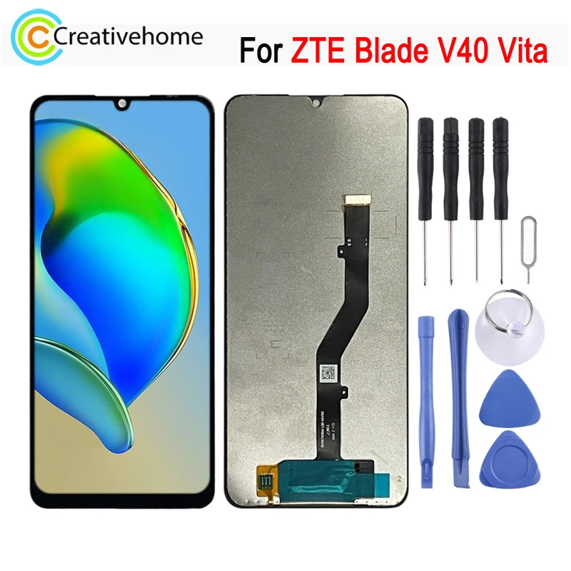 

6,75 дюймовый ЖК-экран lnch IPS для ZTE Blade V40 Vita 8045, ЖК-дисплей с дигитайзером, полная сборка, ремонт, замена, запасные части