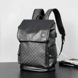 New Fashion Men's Backpack Fashion Floral Printed Travel Bags High Capacity Business Laptop Backpack Men Schoolbag Male Back Bag