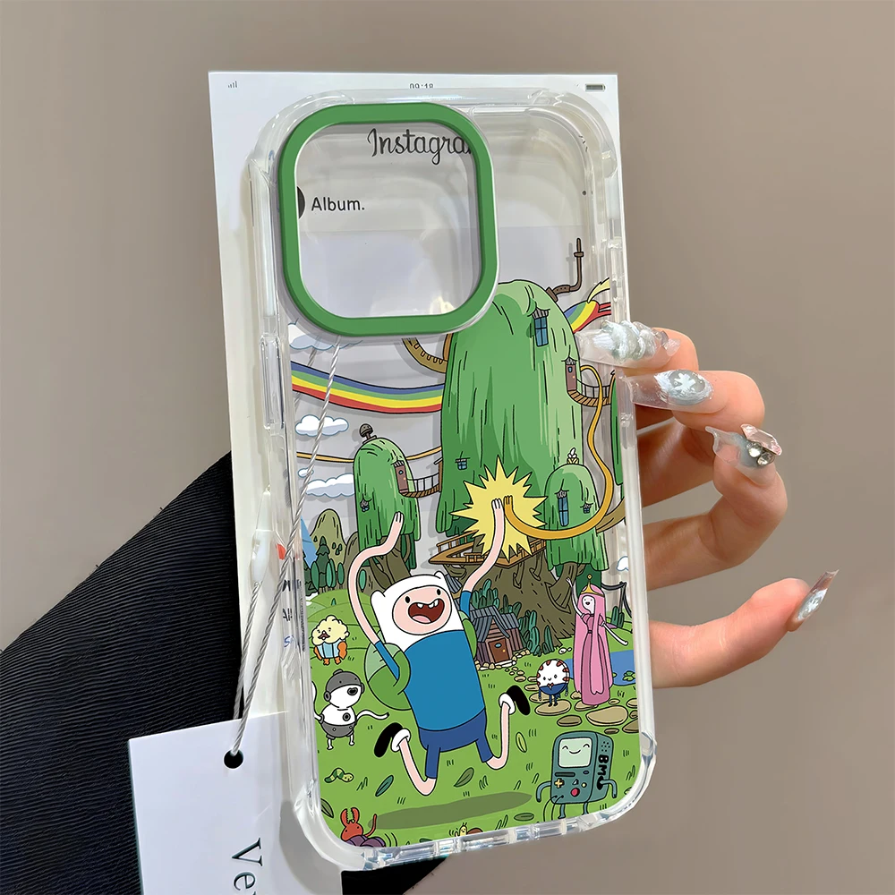 Whimsical Cartoon Adventure Shockproof Silicone Phone Case