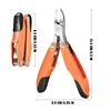 1Pcs Orange Nail Clippers Foldable Pliers Toe Nail Clippers Finger Cuticle Pro Nail Correction Dead Skin Remover Tools Durable 5