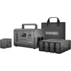 Solar Generator, 1296Wh Portable Power Station with Replaceable Battery, 3X1200W (peak 2400W) Camping Generator 1