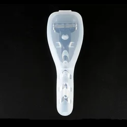 Compact Travel Shaver Case & Razor Organizer (WHITE)