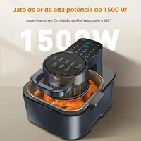 New Visual Air Fryer Home Intelligent 9L Large-Capacity Automatic Air Fryer Without Oil Intelligent Oven Integrated Machine 1