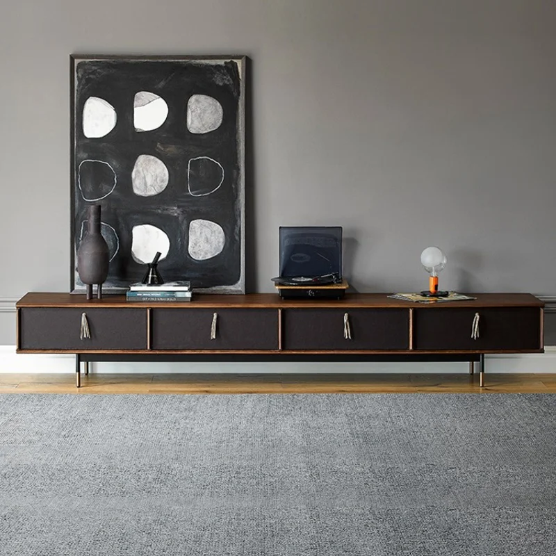 

Solid Wood Living Room Tv Stand Modern Luxury Bedroom Hotel Storage Retro Tv Cabinet Center Mobile Porta Tv Nordic Furniture