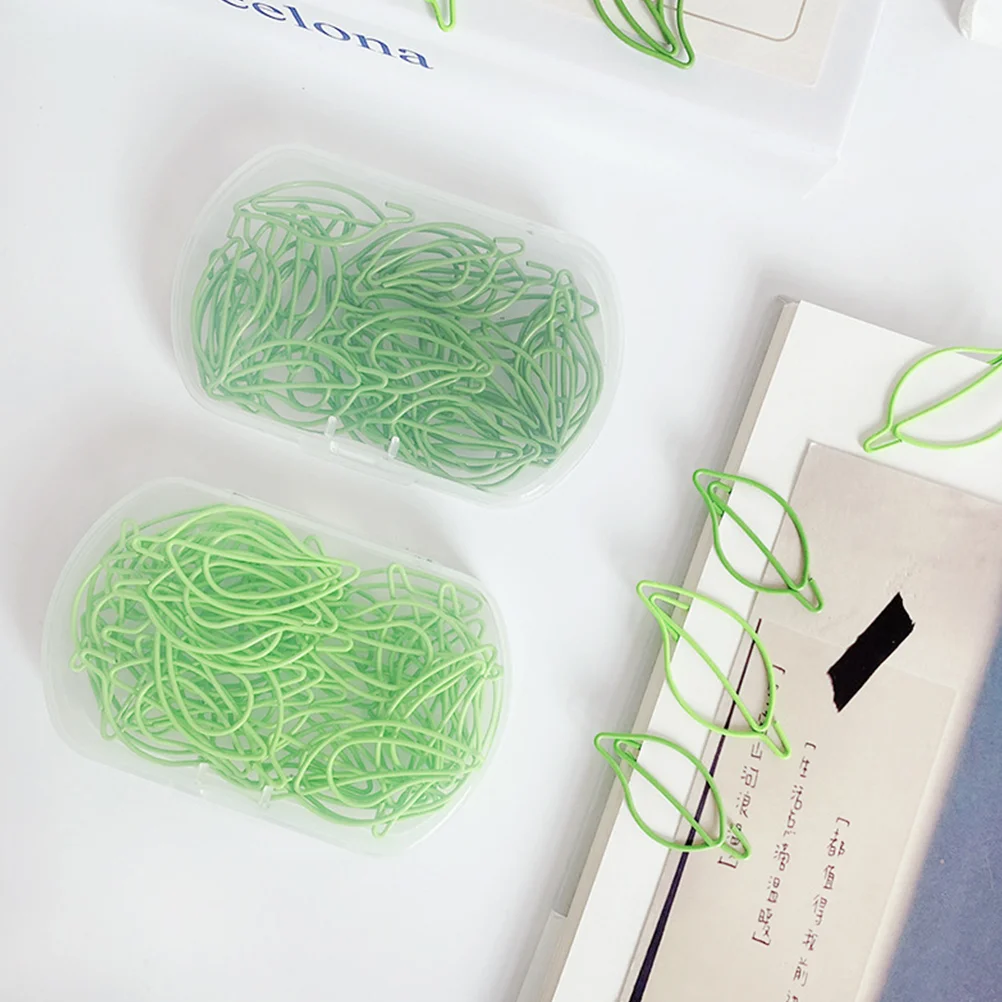 Ciieeo File Folders Mini Binder 30Pcs Paper Clip Metal Bookmark Cute Paper Clips