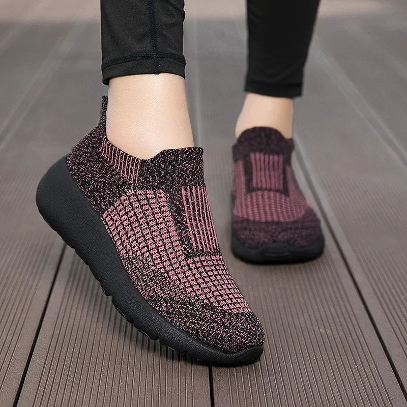 Sneakers Men Without Lacing Chunky Brown Boots Women Tennis Mesh Sneakers White Running Shoes Sports High Fashion 5