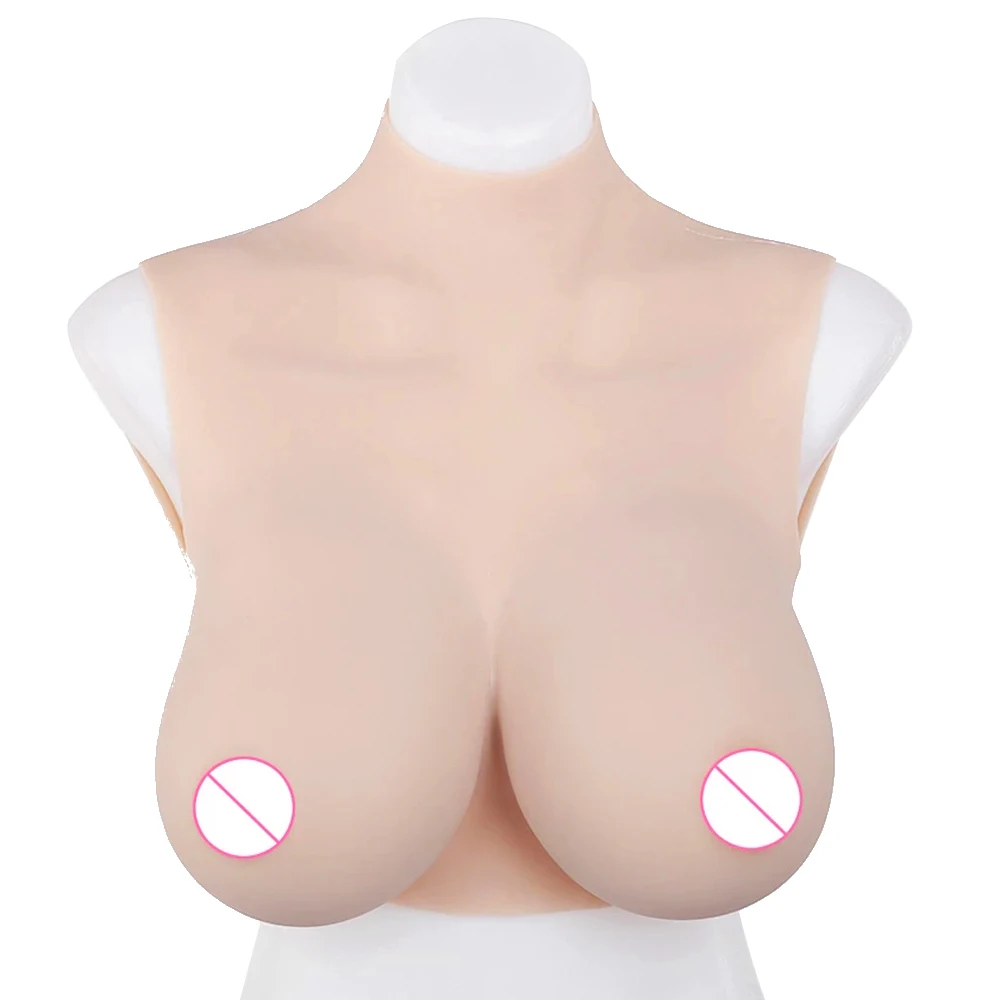 Женское полубоди с чашкой силиконовые формы для груди высокой горловиной
