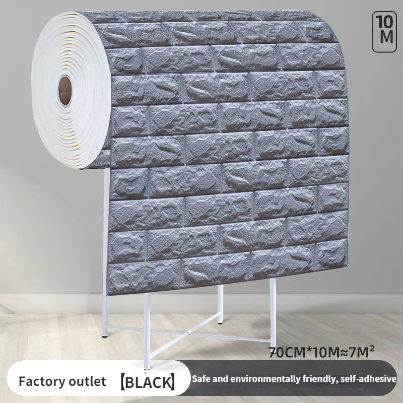 

1000cmWall Sticker Self-Adhesive 3D Brick Stickers Waterproof Foam Wallpaper for Kitchen Living Room TV Wall DIY Home Decorative