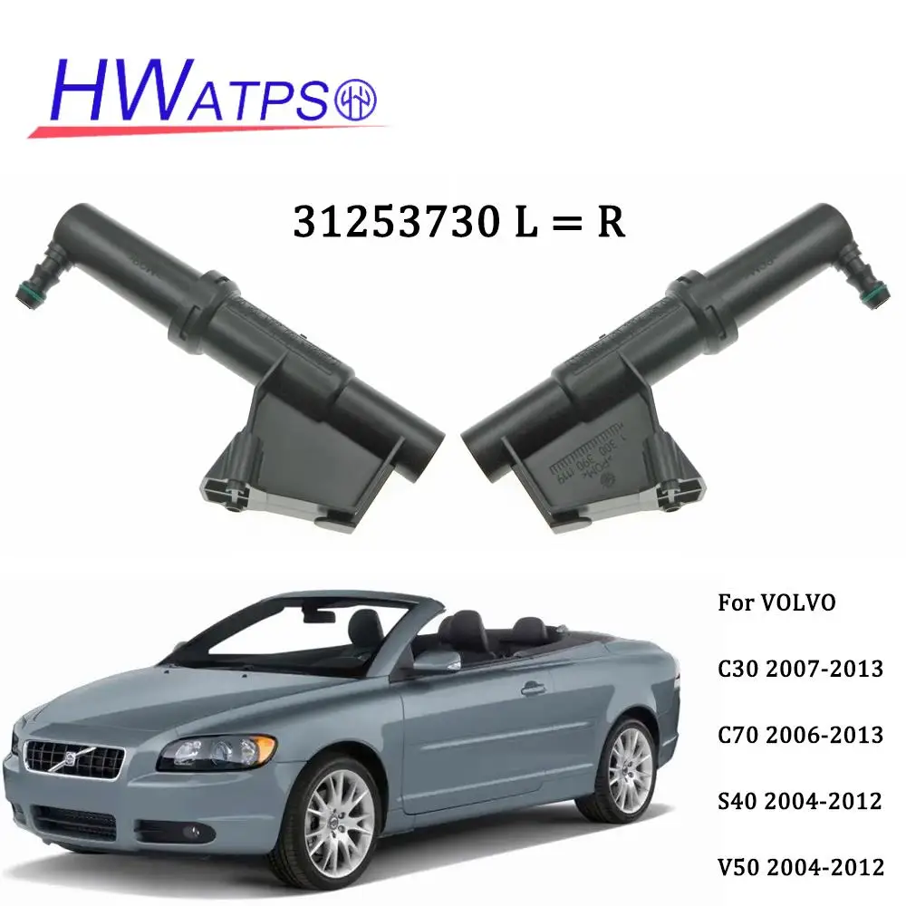 

New Front Bumper Head Lamp Washer Sprayer Jet Washing Water Nozzle 31253730 LH&RH For Volvo C30 V50 C70 S40 2.4L 2.5L 2004-2013