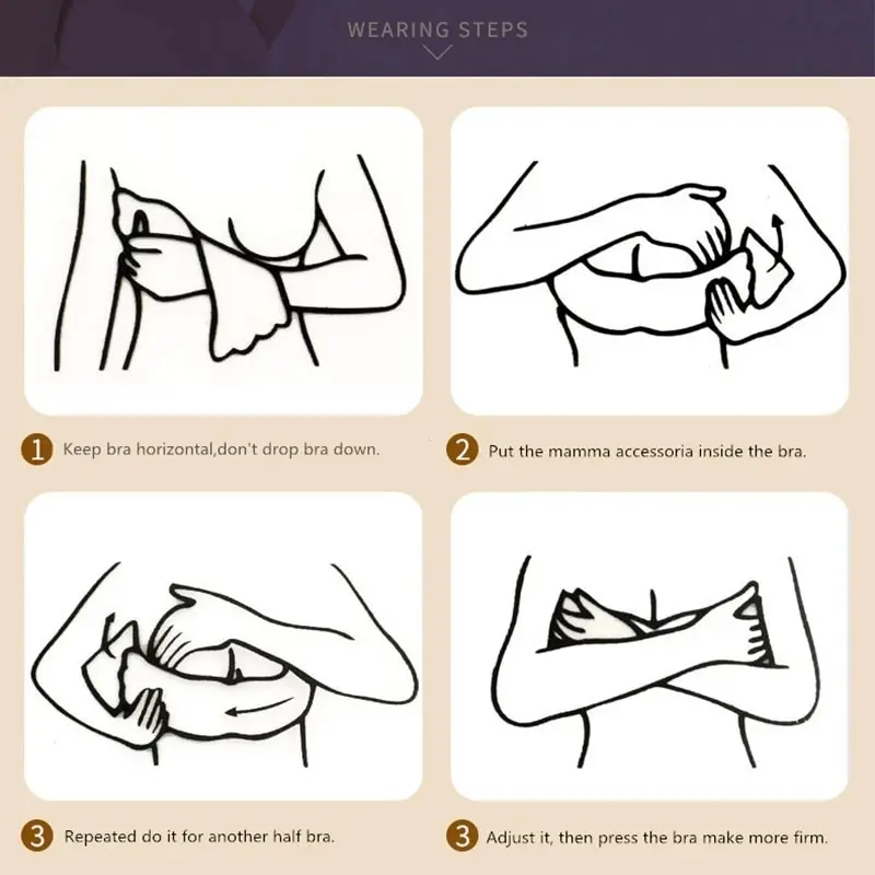 Invisible Push Up Bra Strapless Bras Silicone Self Adhesive Bras Nipple Cover Big Breasts Gathered Bralettes Bridal Wedding - Image 6