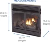 Dual Fuel Ventless Gas Fireplace Insert, Remote Control,Use with Natural Gas or Liquid Propane, 32000 BTU,Black 6