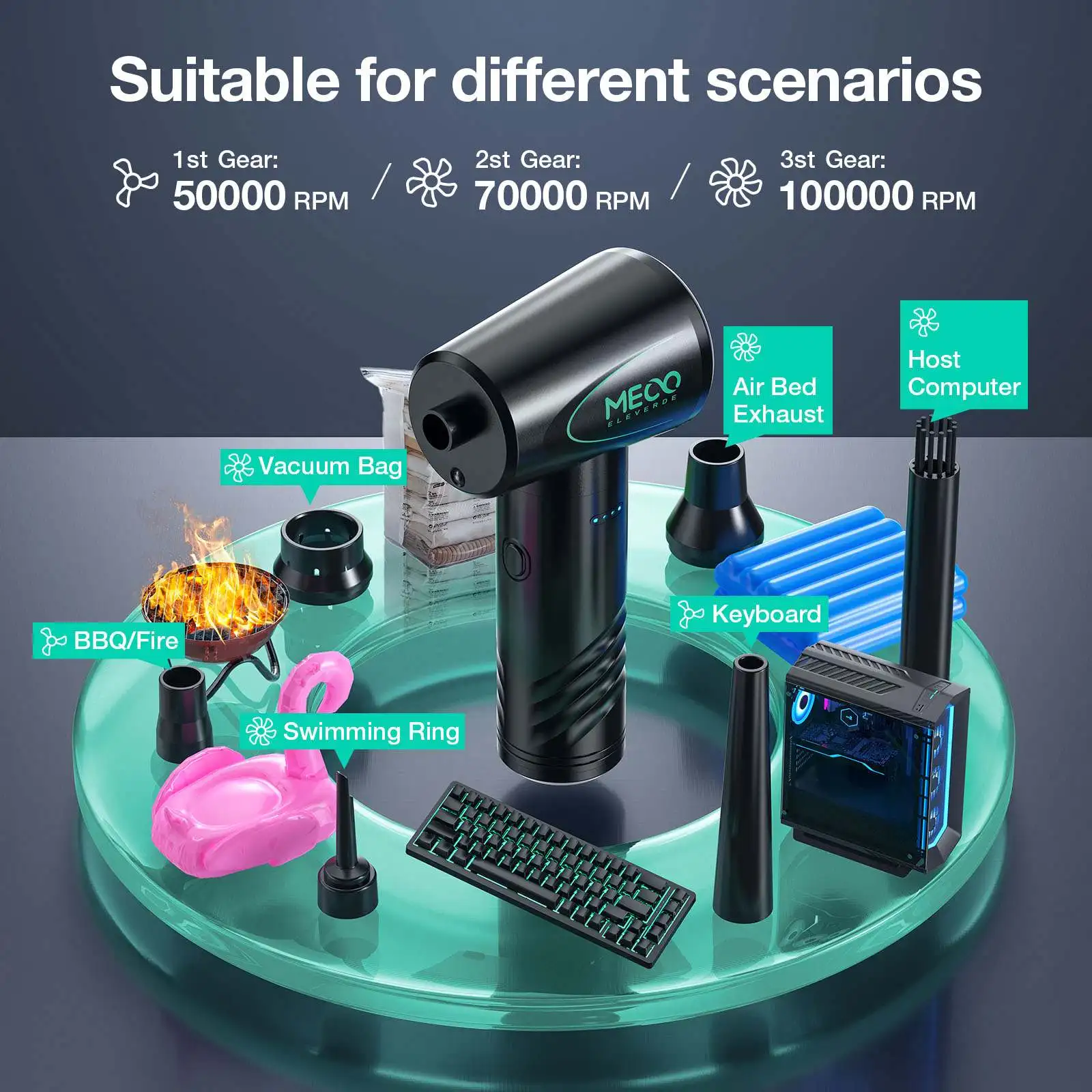 Ű Ŭʿ   ǳ,   ,    , LED , 3  ӵ, 100000RPM