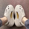 Outdoor Thick Bottom Anti-Slip Beach Sandals Breathable Hole Design Comfortable Men's Slippers Slip-On Shoes for Traveling