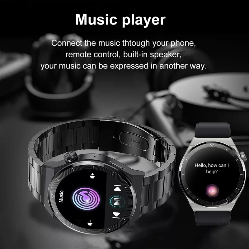 Reloj inteligente 2023 NFC para hombre, pantalla de 390x390, siempre  muestra la hora, llamada Blueto Tan Jianjun unisex