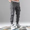 2025 New Men's Cargo Pants Casual Hip Hop Hit Color Multiple Pockets Trousers Streetwear Ribbons Techwear Sweatpants ﻿ 3