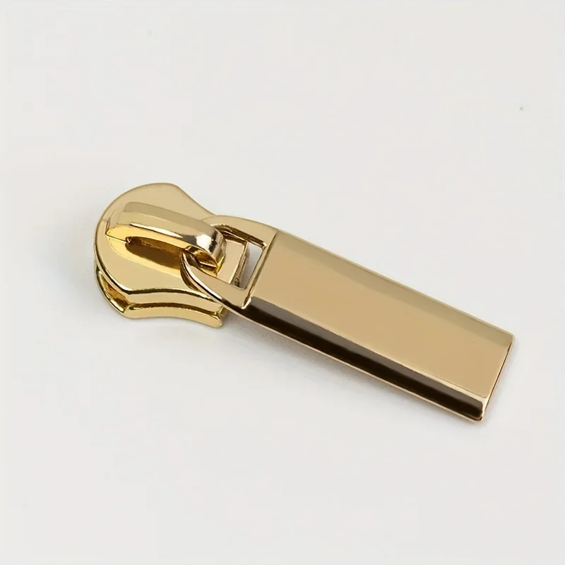 Assorted 5# Metal Zipper Pulls Zip Head Replacement For Baggage And Leather Crafts 20pcs Random Colors Delivery