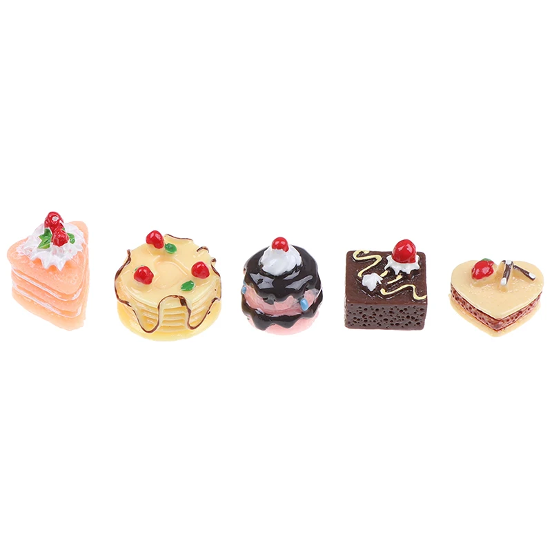 Kawaii Chocolate Cookies Miniature Doll house Kitchen Decoration Bakery For Children Kids Pretend Play Toys