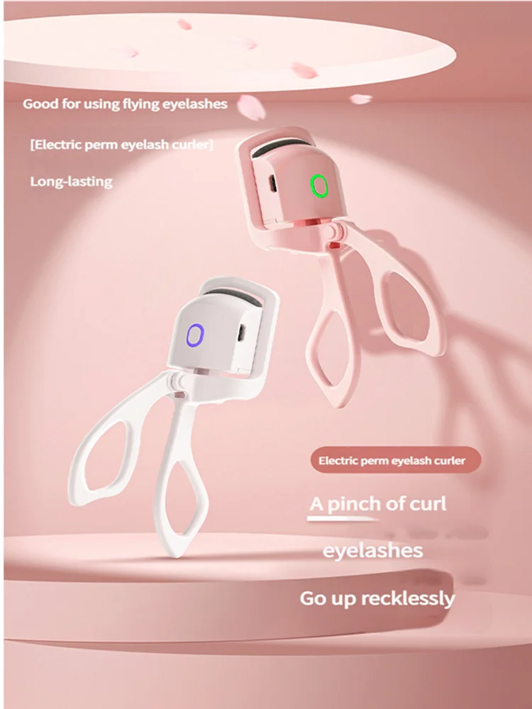 Electric eyelash curler, long-lasting styling, easy and perfect curling all day long, portable electric eyelash curler