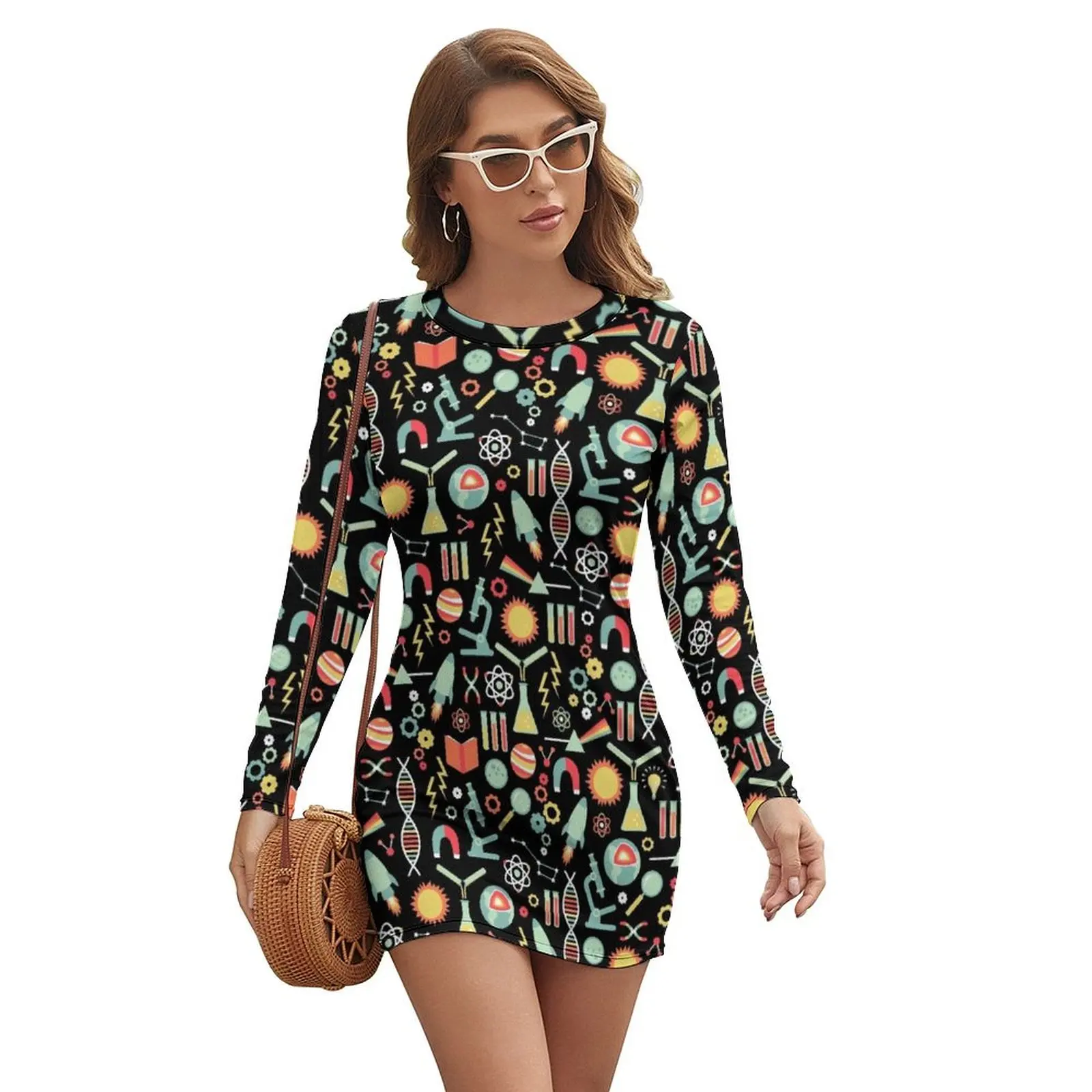 

Science Studies Long-sleeved Dress elegant women's dresses sale Women's clothing prom clothes women's evening dresses
