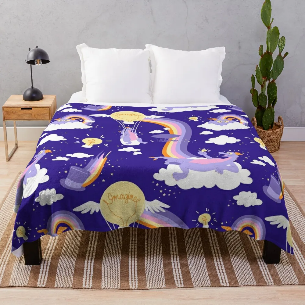 

Figment pattern Throw Blanket Soft Bed Blankets Luxury Brand Blanket