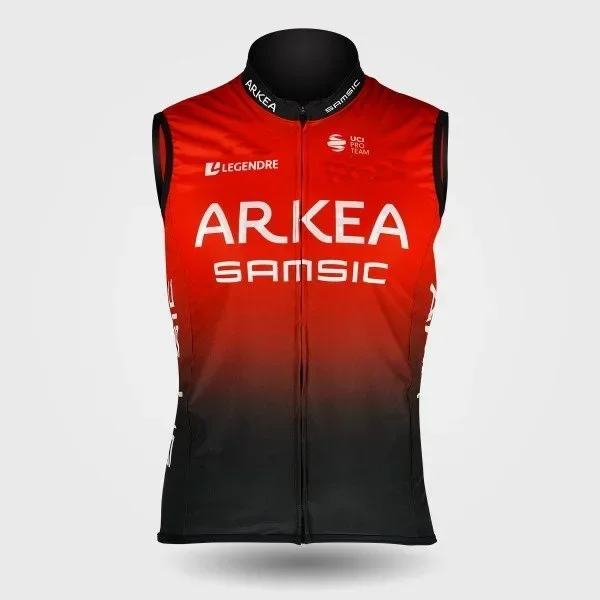 ARKEA SAMSIC TEAM Red Summer Sleeveless Cycling Vest Mtb Clothing Bicycle Maillot Ciclismo Bike Clothes