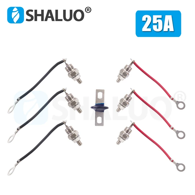 5 Coppie Diodi Raddrizzatori 25A 1200V - Per Ricarica Batterie, Convertitori E Alimentatori - Foto 3