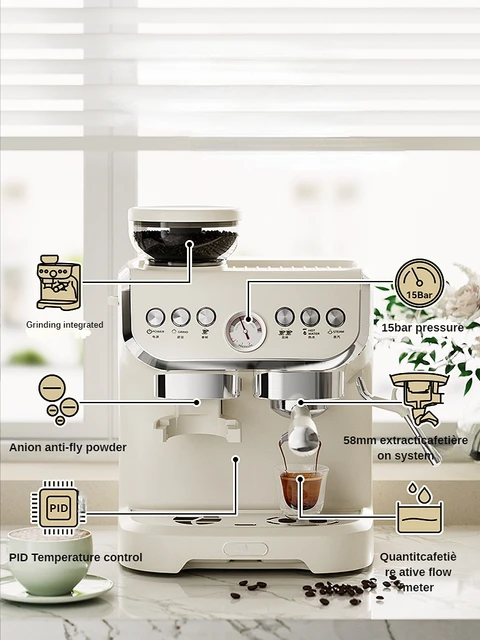 Household Espresso Coffee Machine Steam and Milk Foam Integrated Coffee  Machine Small Mini Semi-automatic Coffee Machine - AliExpress