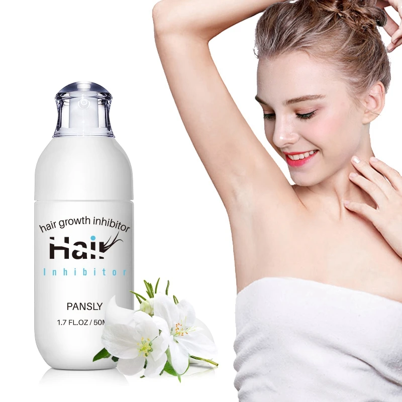 2X PANSLY Hair Growth Inhibitor Facial Removal Cream Spray Beard Bikini Intimate Face Legs Body Armpit Painless 50Ml images - 6